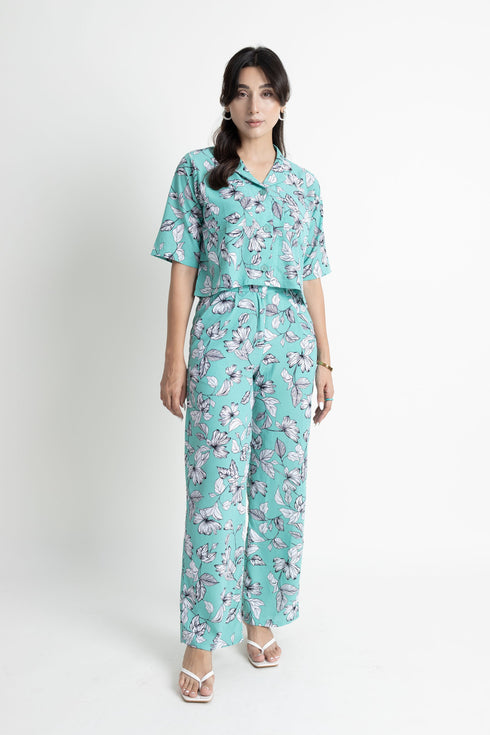 Floral Crop Shirt